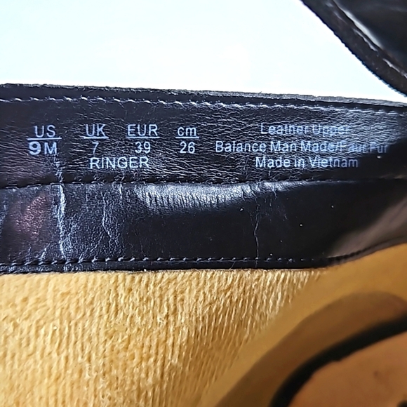 Naturalizer Black Leather Upper Ankle Boots Size 9 - Picture 7 of 8